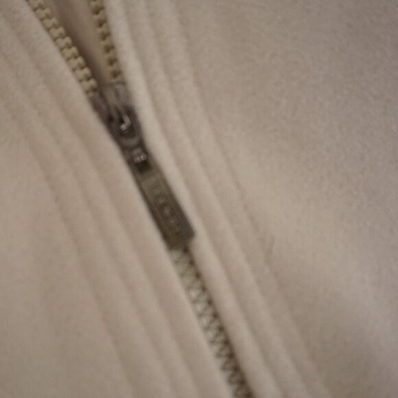 Fendi Moglia Beige Cashmere Fleece Zip Up Lightweight Blazer Jacket XXL - Picture 12 of 12